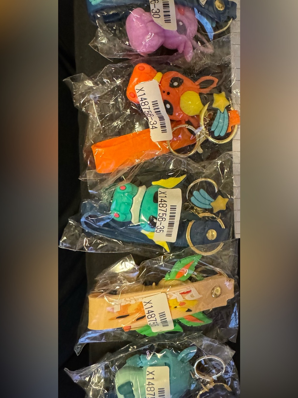 5- cartoon figure keychain
